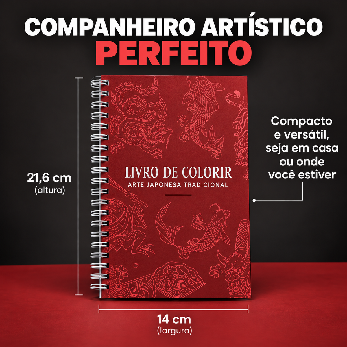 Livro de Colorir de Tatuagem Tradicional Japonesa