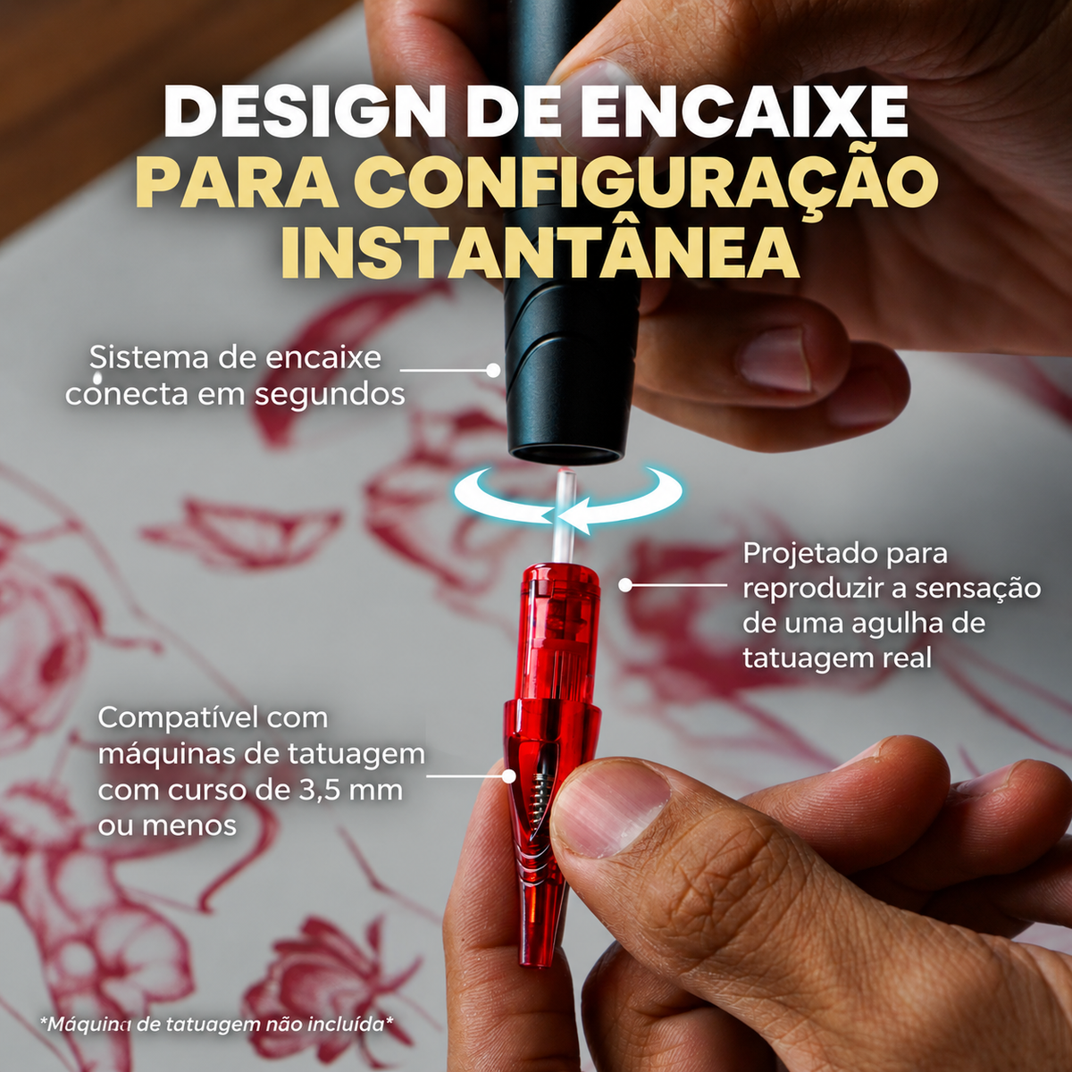 Kit com 10 Cartuchos de Caneta Esferográfica — Multicolorido
