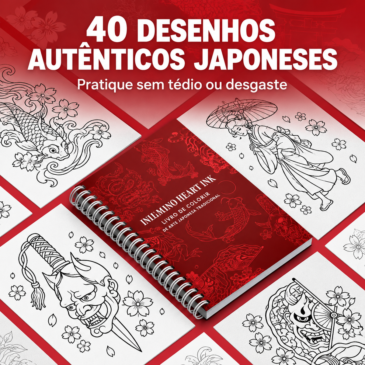 Kit de Tattoo Profissional - Livro + Caneta + Cartucho